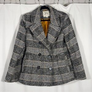 Maralyn & Me Houndstooth Plaid Blazer Jacket